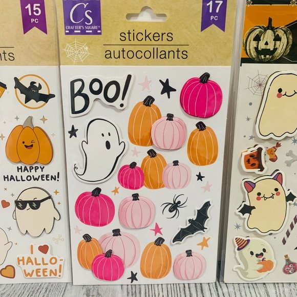 Halloween Cute Dimensional  Stickers Pastel Cute Scrapbooking Papercrafting 3 PK - Picture 10 of 14